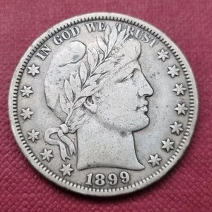 1899 Barber Half Dollar 50c Better Grade Natural XF #47372 - Picture 1 of 2