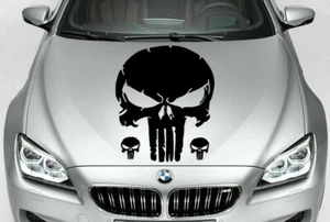 Tribal Punisher Skull Vinyl Decal Graphic Car Truck Hood Side USA - Picture 1 of 1