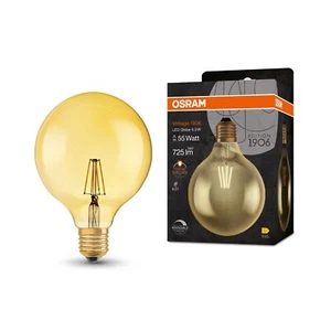Globo de filamento LED Osram Vintage 1906 6,5 W (55w) E27 bombilla dorada regulable - Imagen 1 de 13