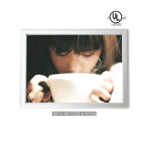 Slim Snap Frame LED Light Box 30" x 40" with UL, cUL (Menu/Sign/Poster Box) - Picture 1 of 7