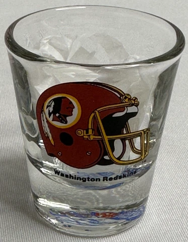 Vintage Washington Redskins 2 oz Shot Glass Officially Licensed NFL Cover