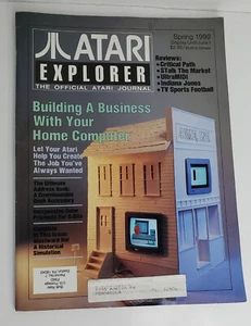 Atari Explorer Official Atari Journal magazine Spring 1990 computer vintage - Foto 1 di 7