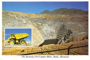Berkeley Grube Kupfermine Butte Montana Vintage Postkarte J04 - Bild 1 von 2
