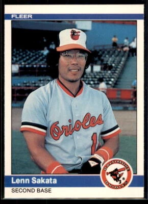 1984 Fleer Lenn Sakata #19 Baltimore Orioles - Image 1 of 2