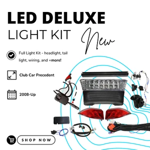 Kit de luces LED de haz alto y bajo Ultimate para carro de golf para Club Car Precedent 2008-up - Imagen 1 de 2