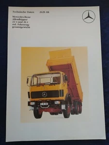 Mercedes Benz 2628 AK Allradkipper Prospekt 02.1983 - Picture 1 of 2