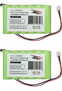 2-Pack Battery For Honeywell Lynx L3000, Lynx L5000, Lynx L5100, 300-03864-1 - Picture 1 of 8