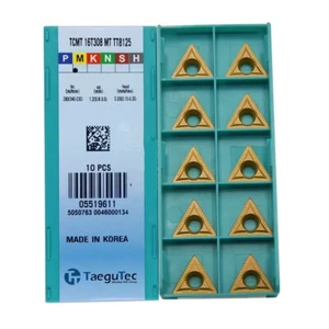 10pieces TCMT16T308MT TT8125 NEW CNC Turning Insert Lathe Tools For Steel Parts - Picture 1 of 3