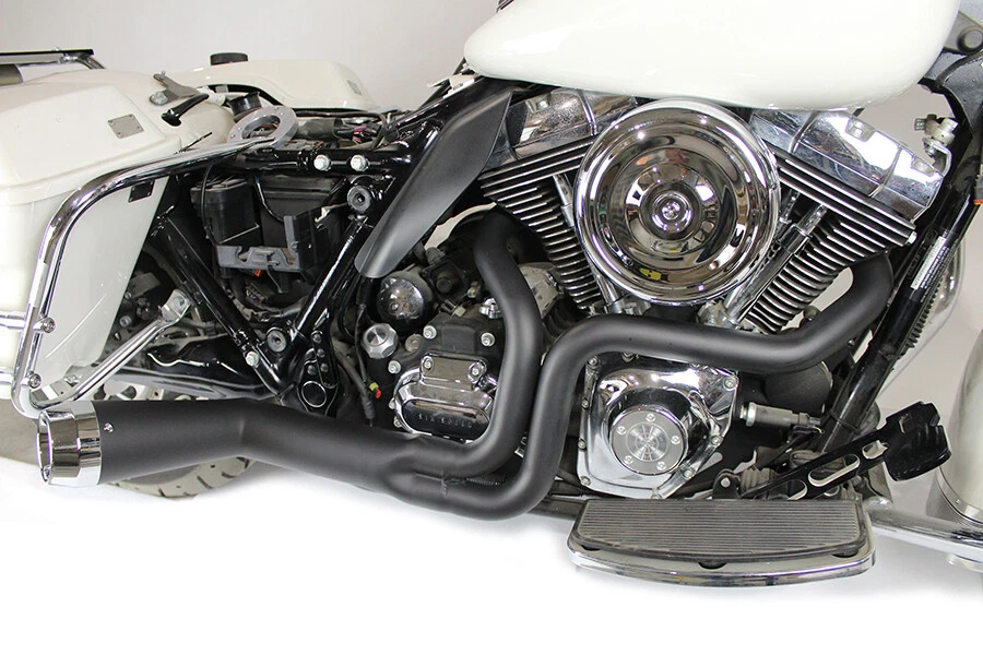 Megáfono offset Harley escape negro FLT 1985-2005 2 en 1 V-Twin 29-0034 CE Foto 1 de 4