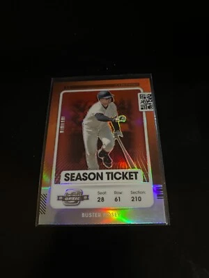 Buster Posey 2021 Optic Contenders Holo Prizm San Francisco 34 - Image 1 of 2