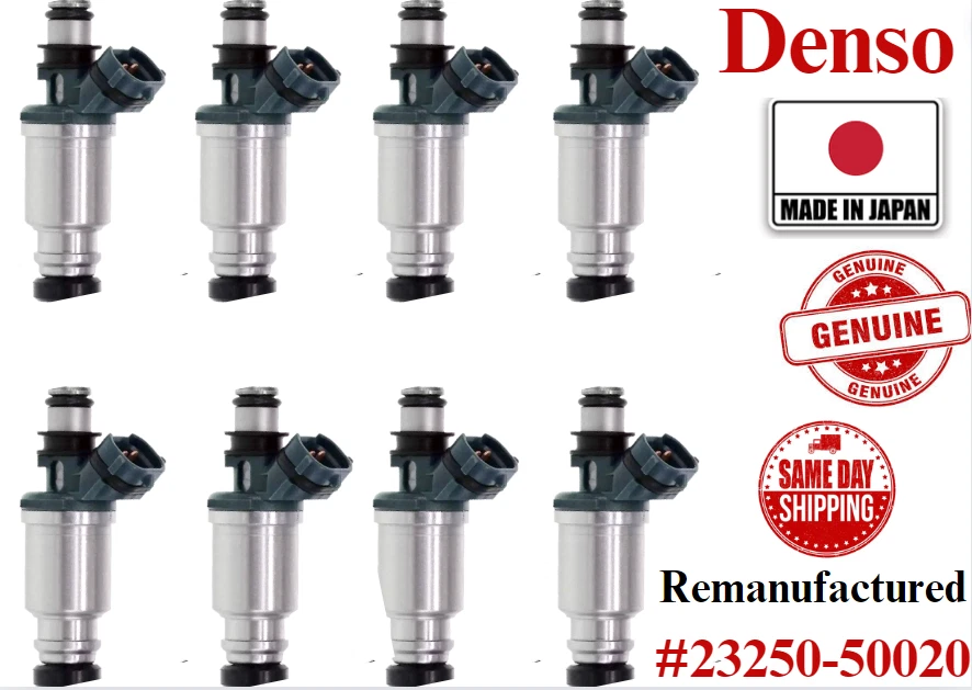 8x inyectores de combustible Denso remanufacturados OEM para Lexus SC400 1992-1997 4,0 L V8 Foto 1 de 1