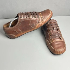 Mens Cole Haan Noah Casual Oxford Brown Leather Cap Toe Sneaker C0605587 Sz 9.5 - Picture 1 of 20