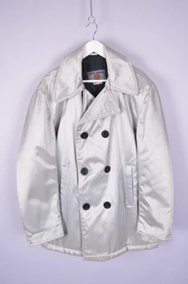Vintage 90s Spiewak Silver Peacoat Workwear Jacket USA Naval Size XL Insulated - Image 1 of 4