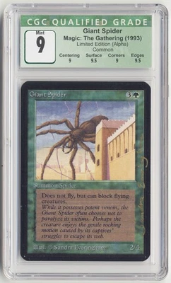 Graded Gold Signed Giant Spider CGC 9 QUAD++ Alpha Artist Sandra Everingham MTG! - Image 1 of 2