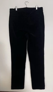 Talbots Corduroy Straight Leg Pant Black Womens Size 10 - Picture 1 of 3