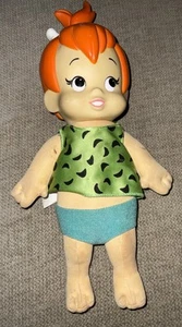 VTG Pebbles Flintstones Doll Rubber Head Plush 1994 Hanna-Barbera 12" Approx. - Picture 1 of 15