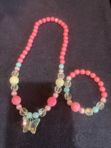Gymboree Little Girl Beaded Necklace and Bracelet Set - Picture 1 of 4