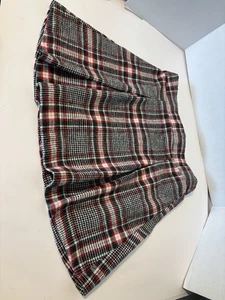 Minifalda plisada a cuadros roja y negra para niña escolar talla 11/12 punk grunge preppy - Imagen 1 de 9