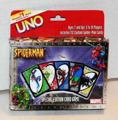 Marvel Spider-Man UNO Spider Sense Special Edition Card Game 2002 NEW - Image 1 of 2
