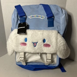 Cinnamoroll Fluffy Pocket Blue Rectangular Backpack NEW - Picture 1 of 9