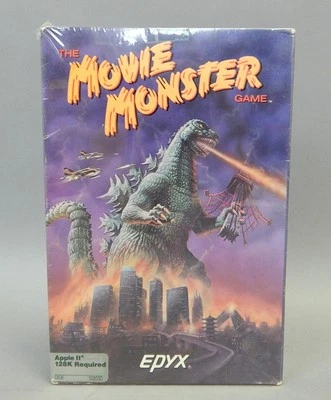 New sealed vintage 1986 EPYX Apple II 2 The Movie Monster Game Godzilla - Image 1 of 4