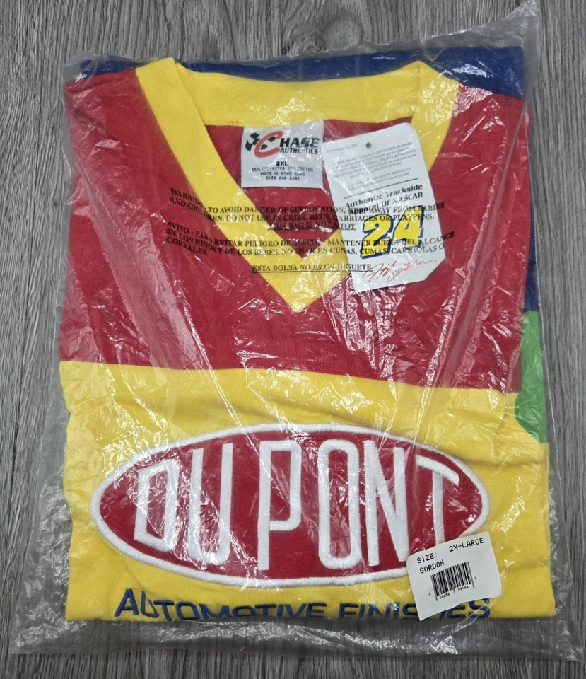 Camiseta de colección nueva con etiquetas Jeff Gordon Nascar Chase Authentics 1997 para hombre XXL arco iris Foto 1 de 2