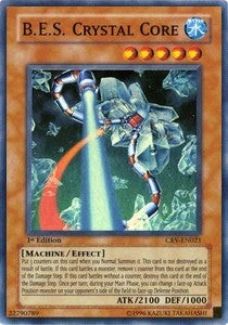 YuGiOh B.E.S. Crystal Core (V.1) CRV-EN021 Super Rare Englisch Poor unl. - Bild 1 von 2