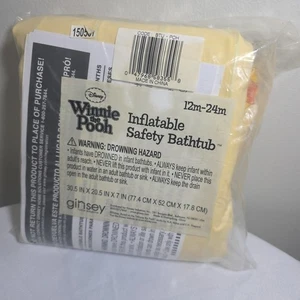 Bañera de seguridad inflable Winnie the Pooh para bebé niño pequeño para el hogar/viaje 30x20x7 - Imagen 1 de 2