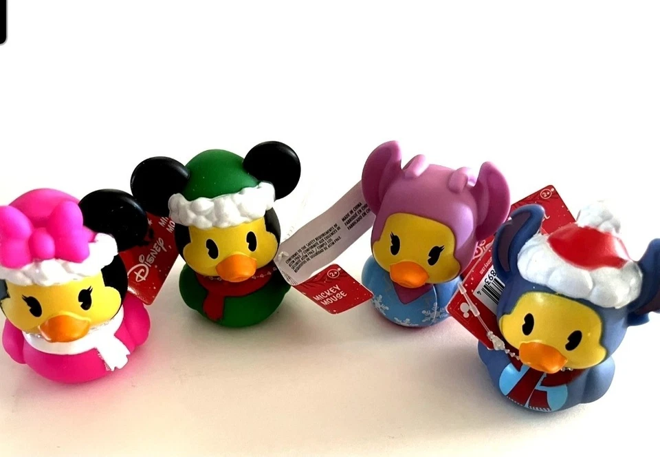 Set Of 3 Halloween Disney Duckz Target Rubber Duck Cruella Scar Stitch