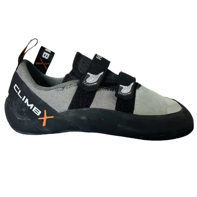 Sapatos de borracha para escalada de granito Climb X Rave EUA 9,5/EUR 42,5 cinza novo com etiquetas - Imagem 1 de 4