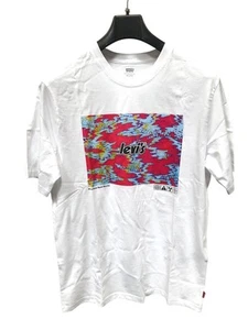 Levi's Herren T-Shirt Relaxed Fit Graphic Tee, Weiß/Rosa, S - Bild 1 von 3