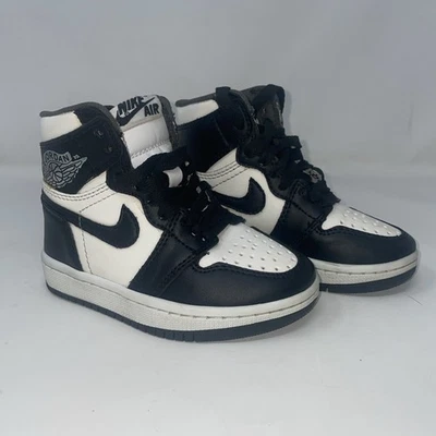 Air Jordan 1 Zapatos Niños 9.5c Niño Pequeño Twist Blanco Negro Nike Retro Foto 1 de 4