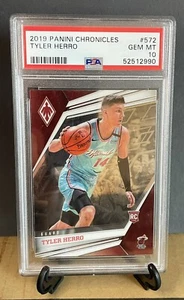 2019-20 Panini Chronicles Phoenix Tyler Herro Prizm Rookie Card PSA 10 Gem Mint - Picture 1 of 2