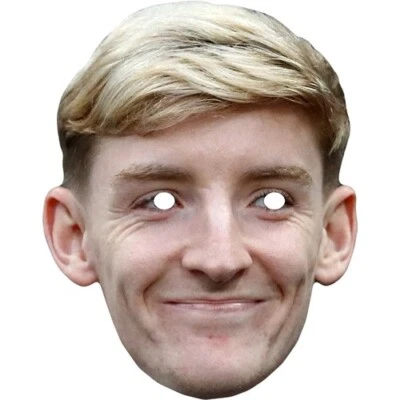 FUNKYBUNKY Anthony Gordon Fußball Promi Karte Gesichtsmaske - Ready To Wear - Kostüm