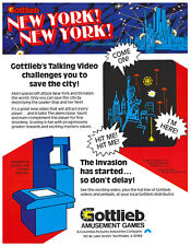 New York! New York! by Gottlieb Video Arcade Flyer / Brochure / Ad