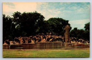 Cartolina Fontana del Tempo, Sculptor, Lorado Taft, Washington Park, Chicago, IL - Foto 1 di 2