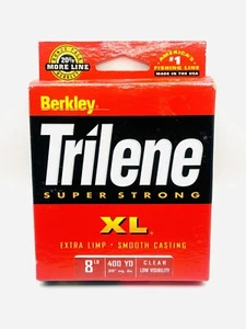 Berkley Trilene 8 LB 400 Yards XL SMOOTH CASTING Clear Super Strong Fishing Line - Picture 1 of 2