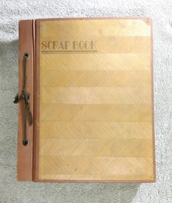 Libro de recortes de tapa dura postales de recuerdo de viaje vintage de 1936-1939 + 6 postales Foto 1 de 4