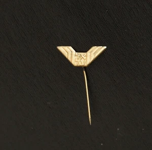 EL AL Israel Airlines - Pin de palo pequeño tono dorado vintage - Alas y logotipo   - Imagen 1 de 2