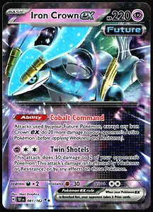 Iron Crown ex SV05: Temporal Forces #081/162 Double Rare Pokemon Card T1-265 - Picture 1 of 2