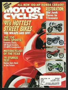 1990 December Motorcyclist Motorcycle Magazine - Harley Sturgis, Touring Alps - Picture 1 of 4