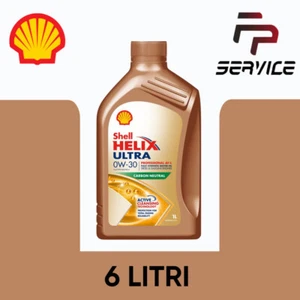 SHELL HELIX ULTRA ECT C2/C3 0W30 VW 504.00/507.00 FIAT GS1 6 LITRI olio motore - Foto 1 di 4