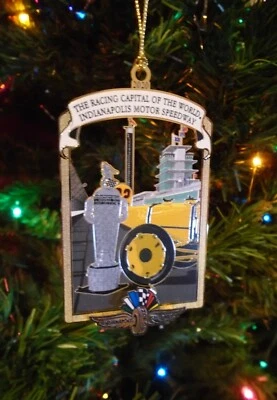 2020 Indianapolis Motor Speedway Christmas Brass Collector Ornament Indy 500 - Image 1 of 4