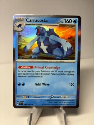 Pokemon Carracosta 038/142 Holo Rare Stellar Crown - Image 1 of 2
