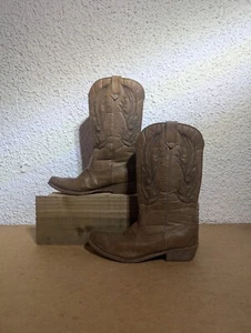 Coconuts Western Cowboy Boots Sz 6 Women Mid  Brown Faux Leather By Matisse  - Picture 1 of 8