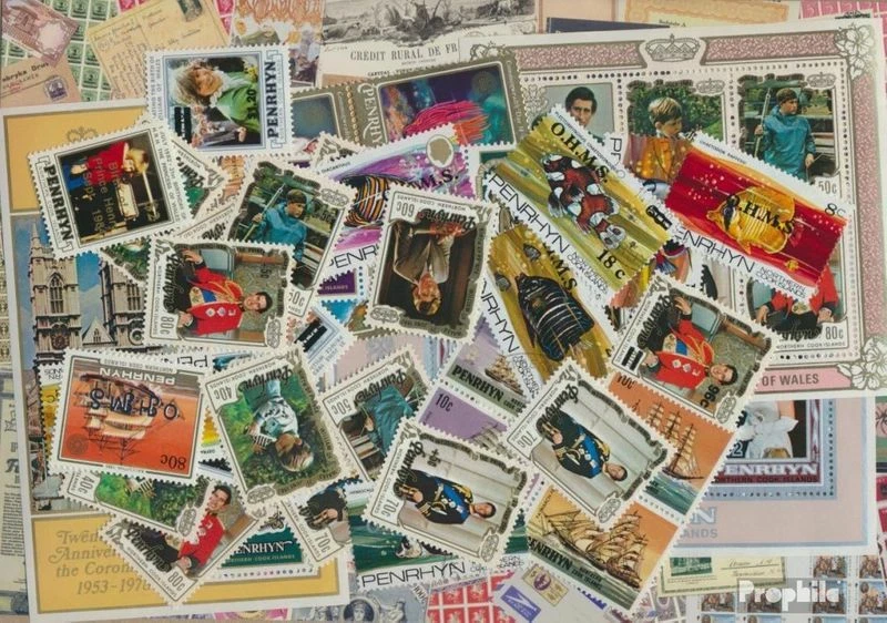 Penrhyn Stamps 100 different stamps - Image 1 of 1
