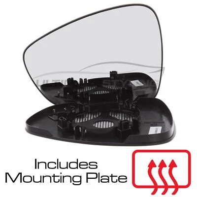 Wing Mirror Glass Peugeot 508 2011-2019 Heated Convex Passenger Side Left Hand - Image 1 of 4
