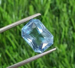 Pietra preziosa sciolta 8,47 carati impeccabile AAA blu Paraiba laboratorio tormalina coltivata taglio ottagono - Foto 1 di 9