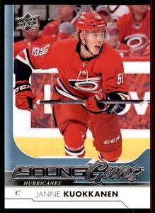 2017-18 UPPER DECK JANNE KUOKKANEN RC CAROLINA HURRICANES #213 INSERT