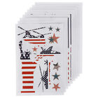  9 Sheets American Patriotic Stickers Independent Sun Window Mirror Decorate
